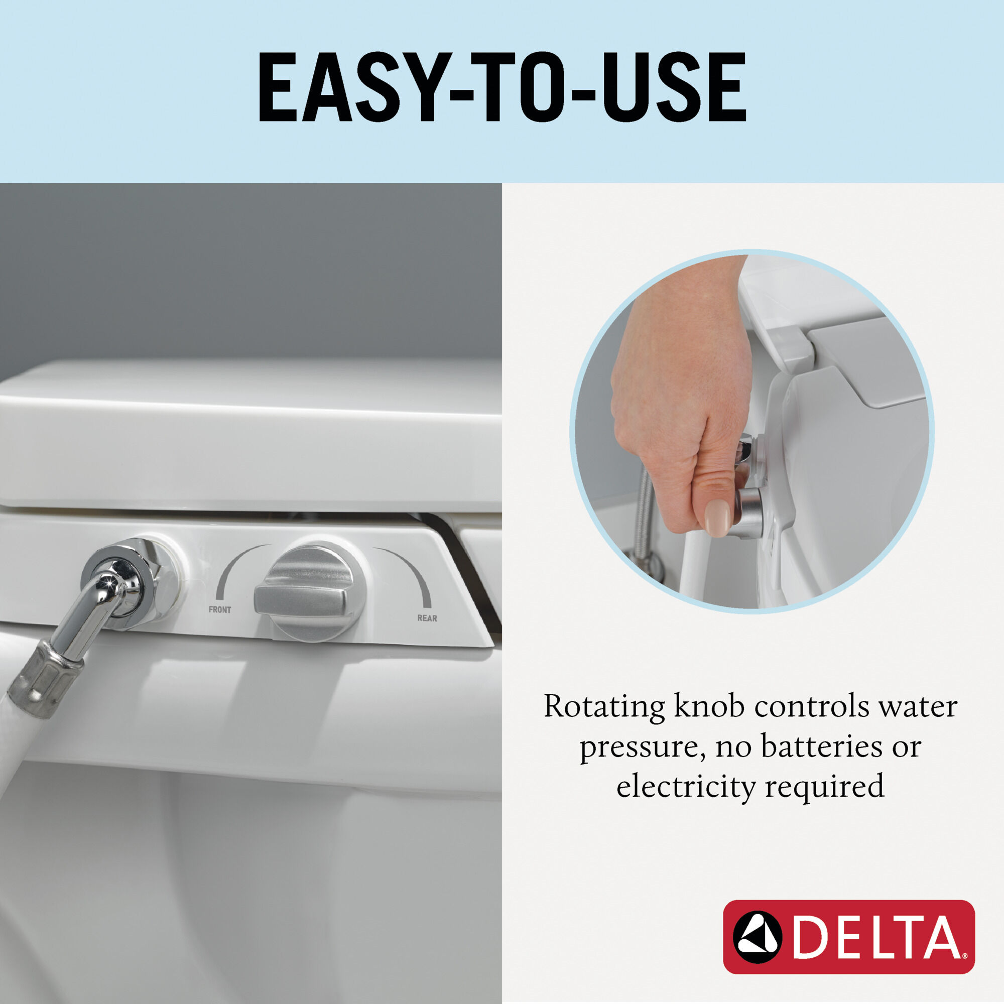 Manual Elongated Bidet Seat in White 833004-WH | Delta Faucet